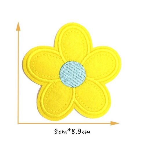 Tampons De Tissu En Feutre, Accessoires De Fleurs Colorées Pour Bricolage, Couture Artisanale, Autocollants De Décoration En Tissu
