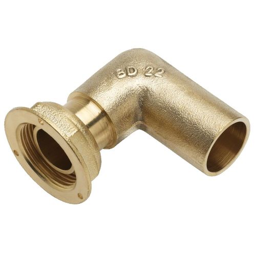 Raccord coudé à joint plat compteur 6/20 CU 22 0 - Banides - 231504