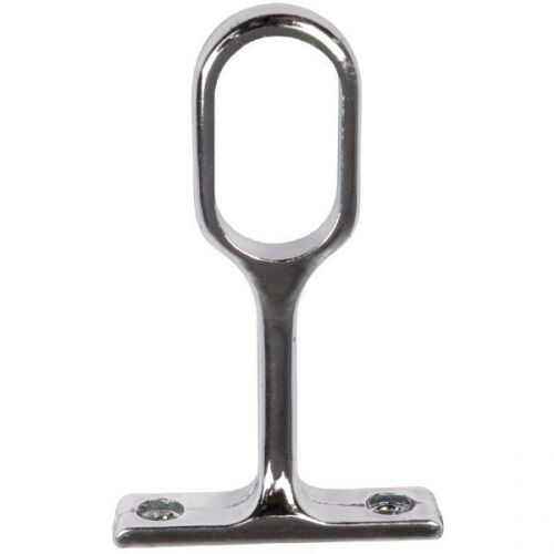 Support pour tube de penderie ovale chromé - DUVAL - 52-0929-1016