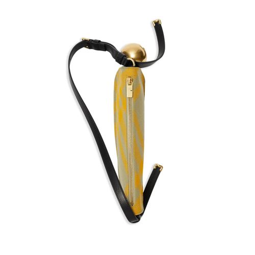 Burberry sac porté épaule Sling Shield à carreaux - Jaune