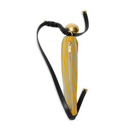 Burberry sac porté épaule Sling Shield à carreaux - Jaune