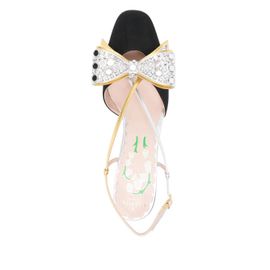 Valentino Garavani Escarpins Bowow 45 Mm À Bride Arrière - Noir