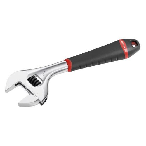 Clé à molette 10'' à manche bi-matière capacité 38 mm longueur 255 mm - Facom - 101.10GPB