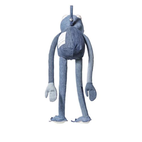 Readymade peluche grenouille en jean - Bleu