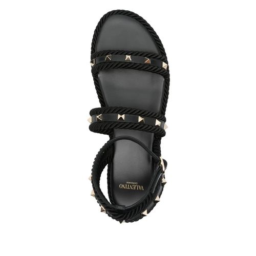 Valentino Garavani Sandales Rockstud - Noir