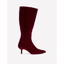 Bottes Hauteur Genou Petits Talonssrouge Rubis
