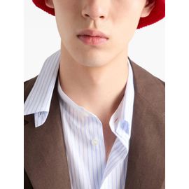 Prada Chemise À Rayures - Blanc