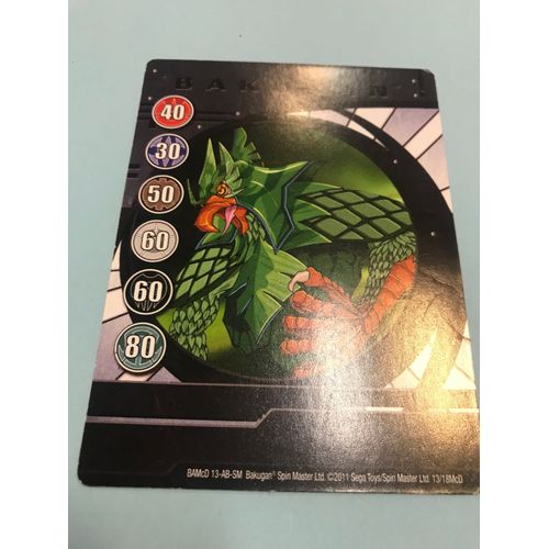 Carte Bakugan Bamcd 13 - Ab  Sm - 2011 Sega - Mcdonald's