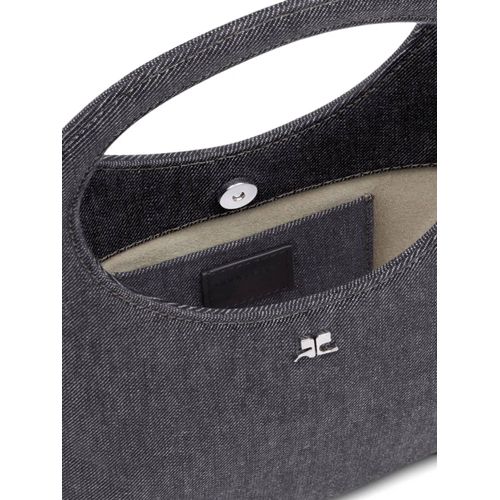 Courrèges sac à main Holy en jean - Gris