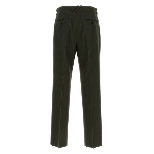 Burberry Pantalon De Costume En Laine - Vert