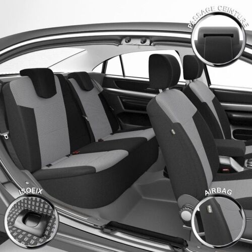 Housse De Siège Auto / Voiture - Sur Mesure Pour Peugeot 207 (02/2006 À 12/2013)