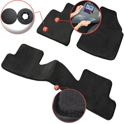 Tapis Auto / Voiture - Sur Mesure Pour Nissan Qashqai (De 02/2007 ? 12/2013) - 3 Pi?Ces - Gamme Luxe