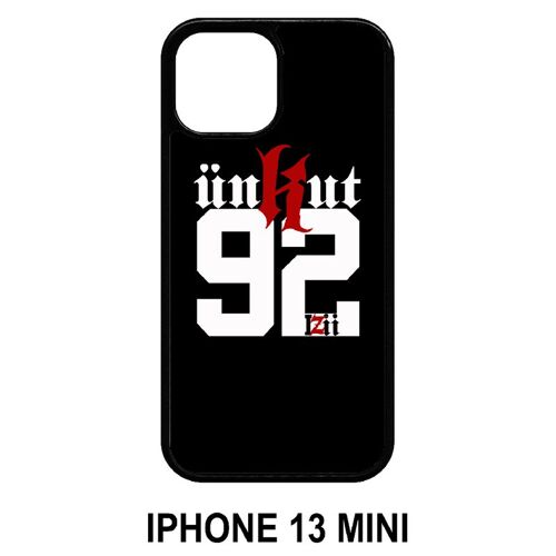 Coque iphone 13 mini - unkut haut de seine 92 - silicone - noir