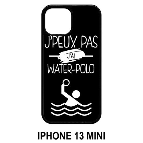 Coque Iphone 13 Mini - J Peux Pas J Ai Water Polo 2 - Silicone - Noir