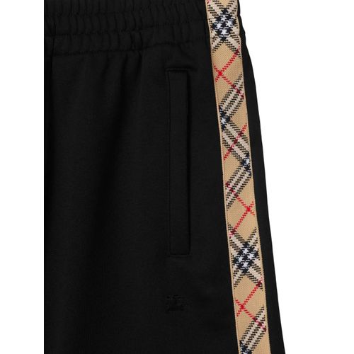 Burberry Short À Bords À Carreaux - Noir