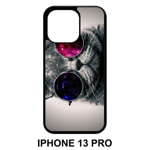 Coque Iphone 13 Pro - Chat Qui A La Classe - Silicone - Noir
