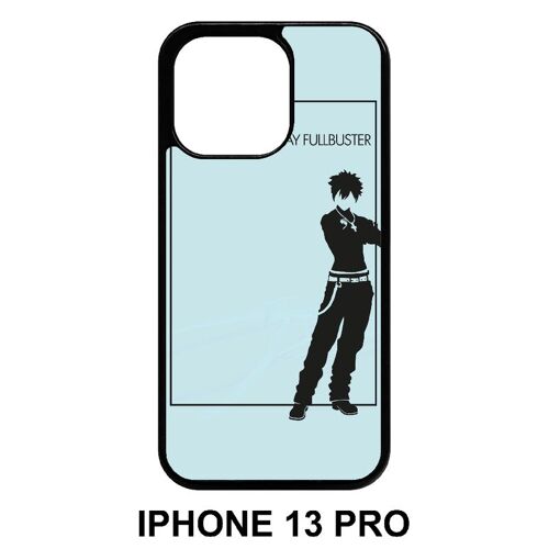 Coque Iphone 13 Pro - Fairy Tail Gray Fullbuster - Silicone - Noir