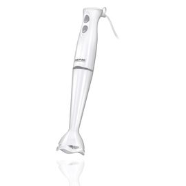 Mixeur Plongeant, Bras Mélangeur Amovible, Lames en Acier Inoxydable, 2 Vitesses, 200W, Blanc, MPM, MBL-18