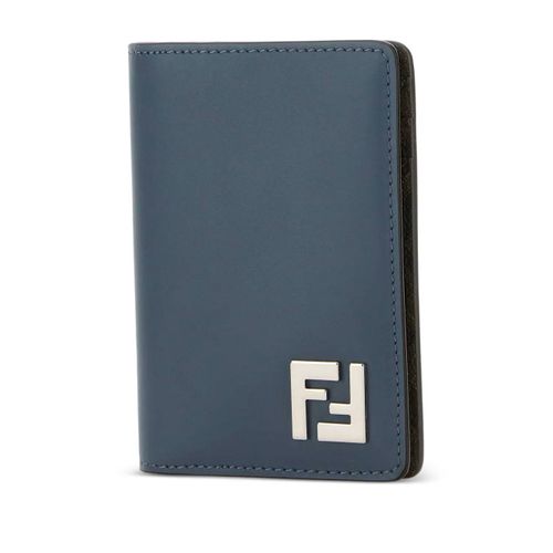 FENDI porte-cartes à motif Zucca - Bleu