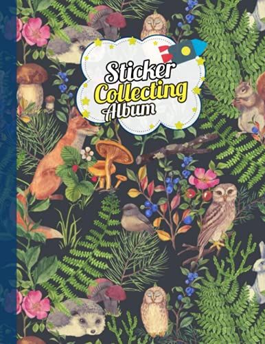 Sticker Album: Animals Blank Sticker Collecting Book Album, Reusable Sticker Collection Book For Kids, Dinosaur Theme Blank Sticker Album | Size 8.5 X 11 | 120 Pages.