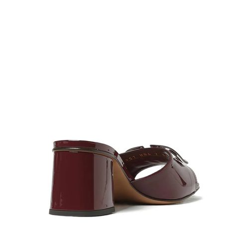 Valentino Garavani Sandales En Cuir Verni Vlogo 60 Mm - Rouge