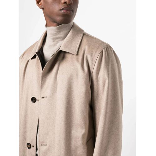 Kired Manteau En Cachemire À Simple Boutonnage - Tons Neutres