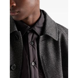 Prada Chemise Re-Nylon À Logo - Noir