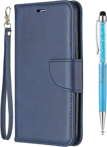 Coque pour Xiaomi Redmi Note 5A, Bookstyle Flip Cover tui de Protection Housse en PU Cuir avec TPU Silicone Souple [Fente de Carte] [Fermeture Magntique] (Bleu)