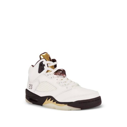 Jordan Baskets Air Jordan 5 Retro 'earth/Metallic Gold/Sail/Muslin' - Blanc