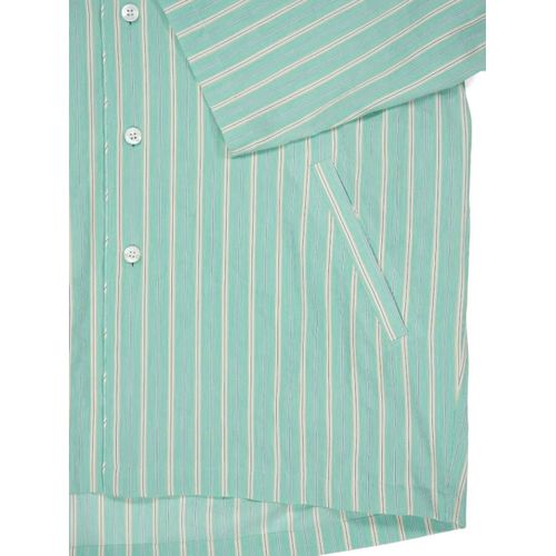 Balenciaga Chemise À Rayures - Vert