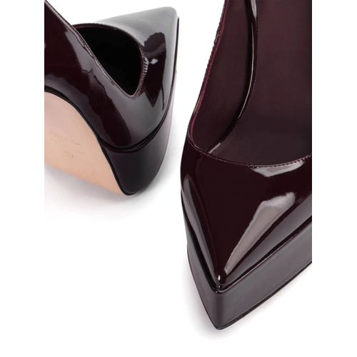 Le Silla Escarpins Uma 140 Mm En Cuir - Rouge