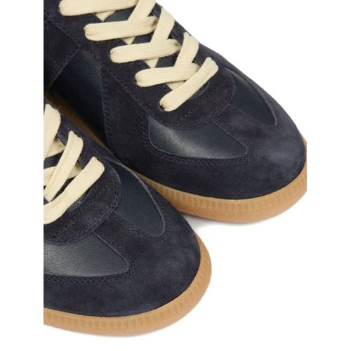 Maison Margiela Baskets En Daim À Lacets - Noir
