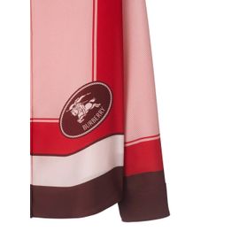 Burberry Chemise En Soie À Logo Edk - Rose