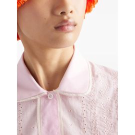 Prada Chemise À Broderies - Rose