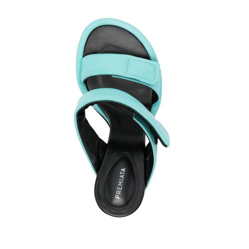 Premiata Mules 95 Mm En Cuir - Bleu