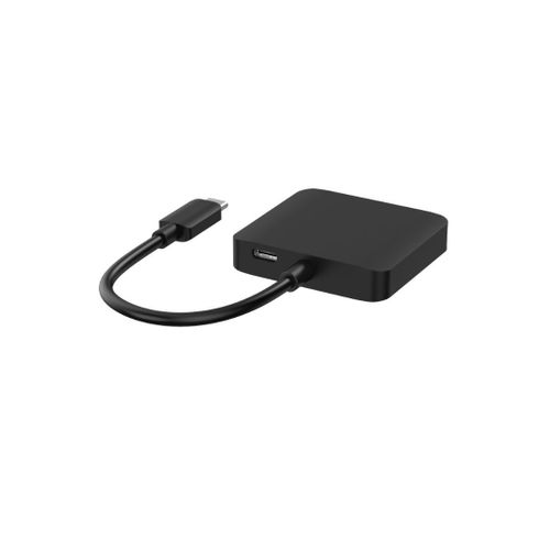 Adaptateur USB-C mâle / 2 sorties HDMI femelle compatible 4K + 1 sortie USB-C PD 100W