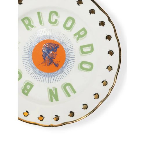 Bitossi Home Assiette À Fruits Hand En Porcelaine (20,5 Cm) - Blanc