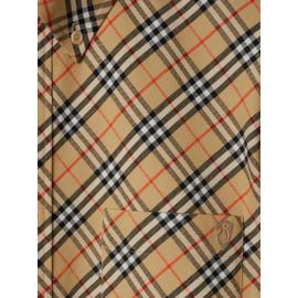 Burberry Chemise En Coton À Carreaux - Marron