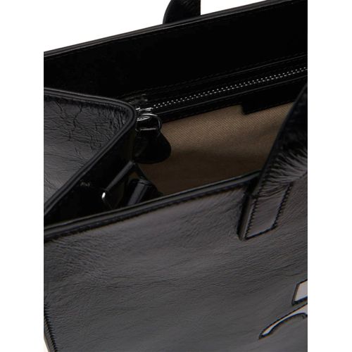 Courrèges sac à main Heritage en cuir - Noir