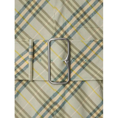 Burberry Robe-Chemise À Carreaux - Tons Neutres