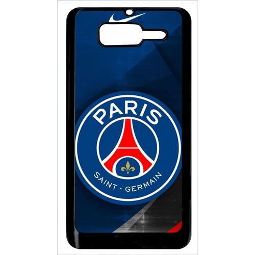 Coque Pour Iphone Se 2020 - Psg Paris Saint Germain Metalise - Noir