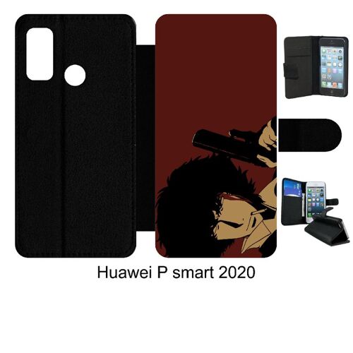 Etui À Rabat Huawei P Smart 2020 - Cowboy Bebop Spike Spiegel - Simili-Cuir - Noir