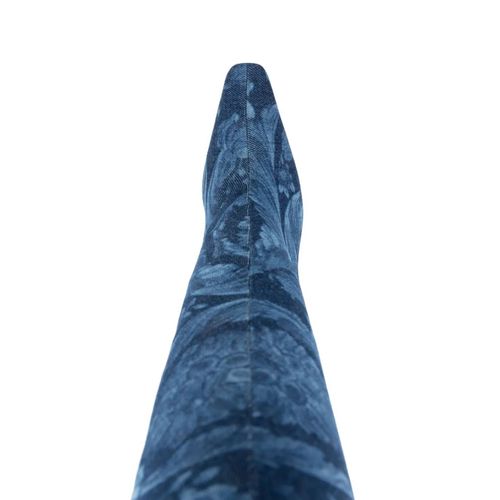 Versace Bottes Barocco Medusa '95 120 Mm - Bleu