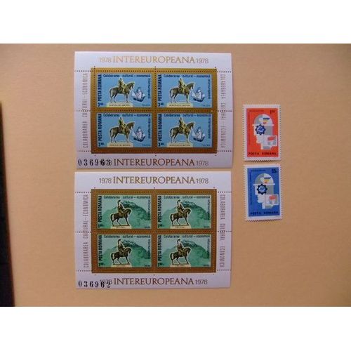Roumanie Les Pensées Européennes Europa Meelopers Timbres ** Mnh