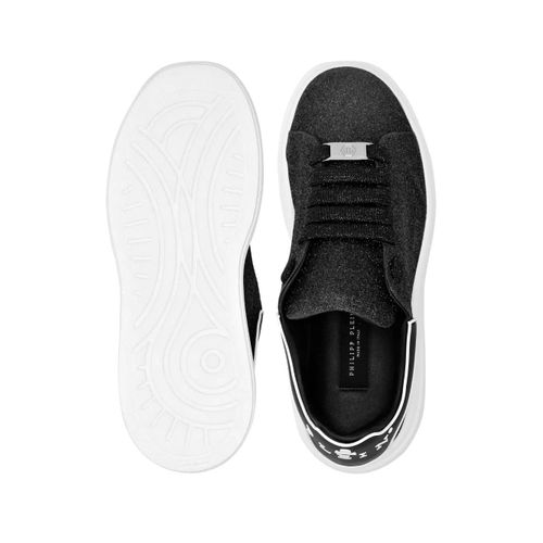Philipp Plein Baskets À Design Pailleté - Noir