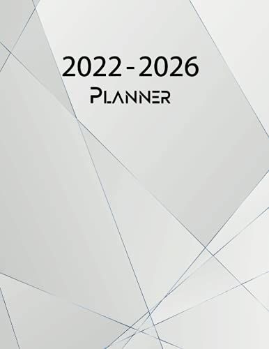 2022-2026 Planner: Five Years Planner | Weekly And Monthly Calendar With Minimalist Cover | 60 Month Agenda Schedule | 8.5x11 Large Size | Appointment Notebook | Blue Line