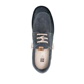 Moma Chaussures Bateau En Daim - Bleu