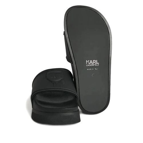 Karl Lagerfeld Claquettes De Bain Ikon Kondo - Noir