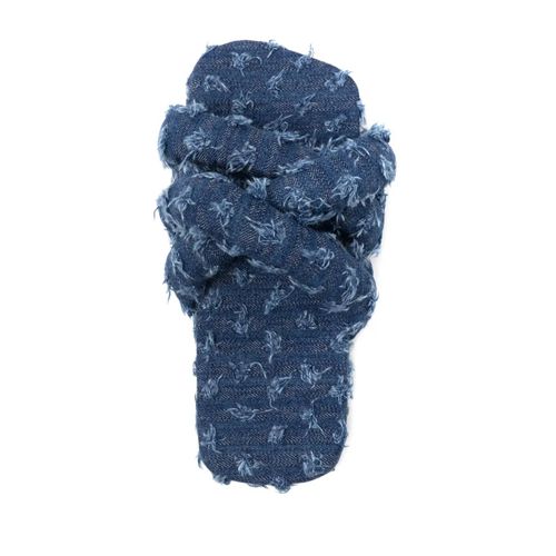 Yume Yume Claquettes Tyre En Jean Matelassé - Bleu - 36