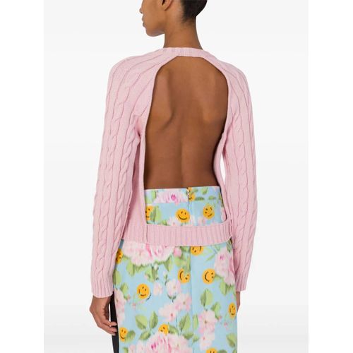 Moschino Cardigan À Dos Ouvert - Rose